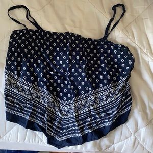 Blue bandana top